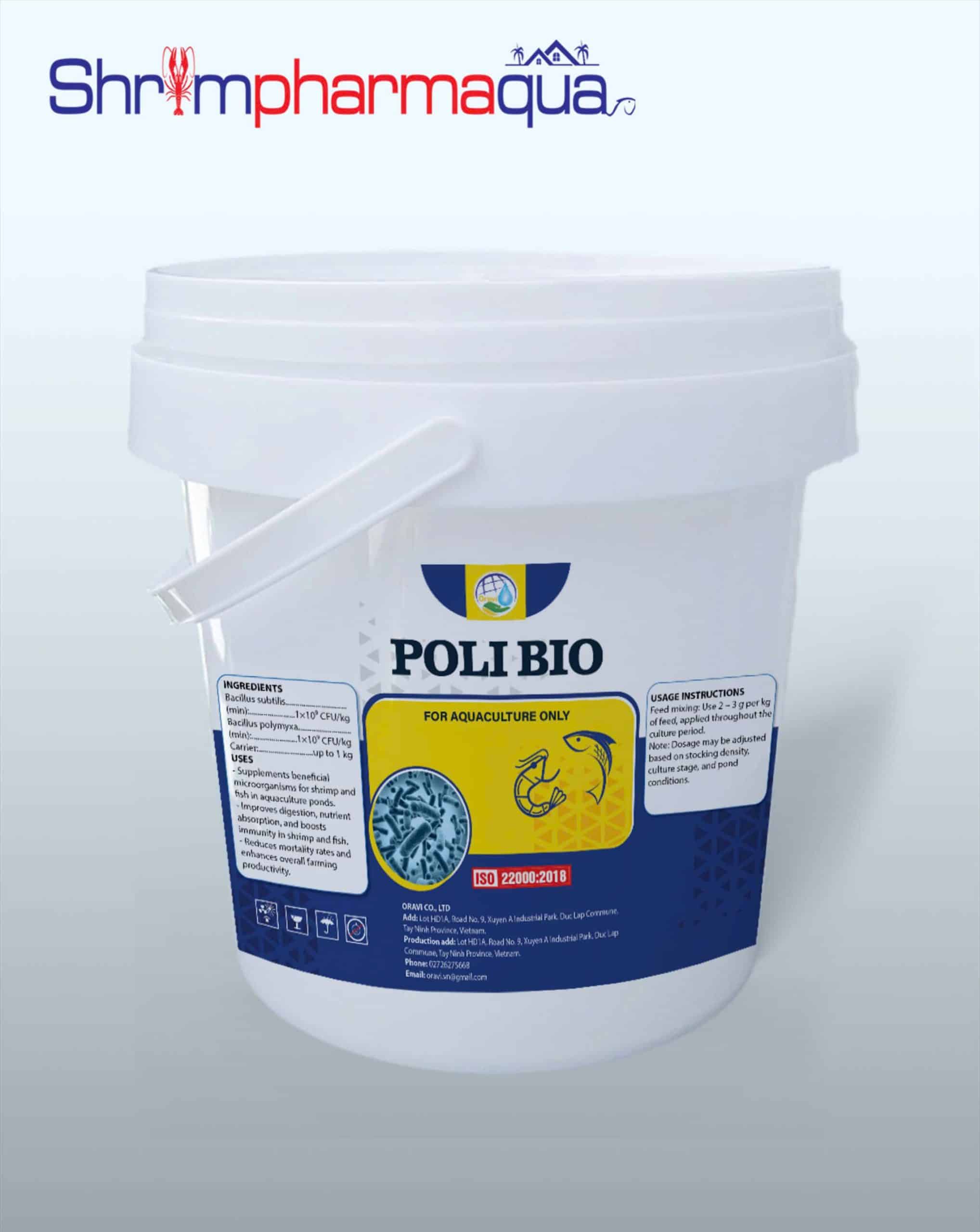 POLI BIO - Men tiêu hóa giúp tôm hấp thu dinh dưỡng.