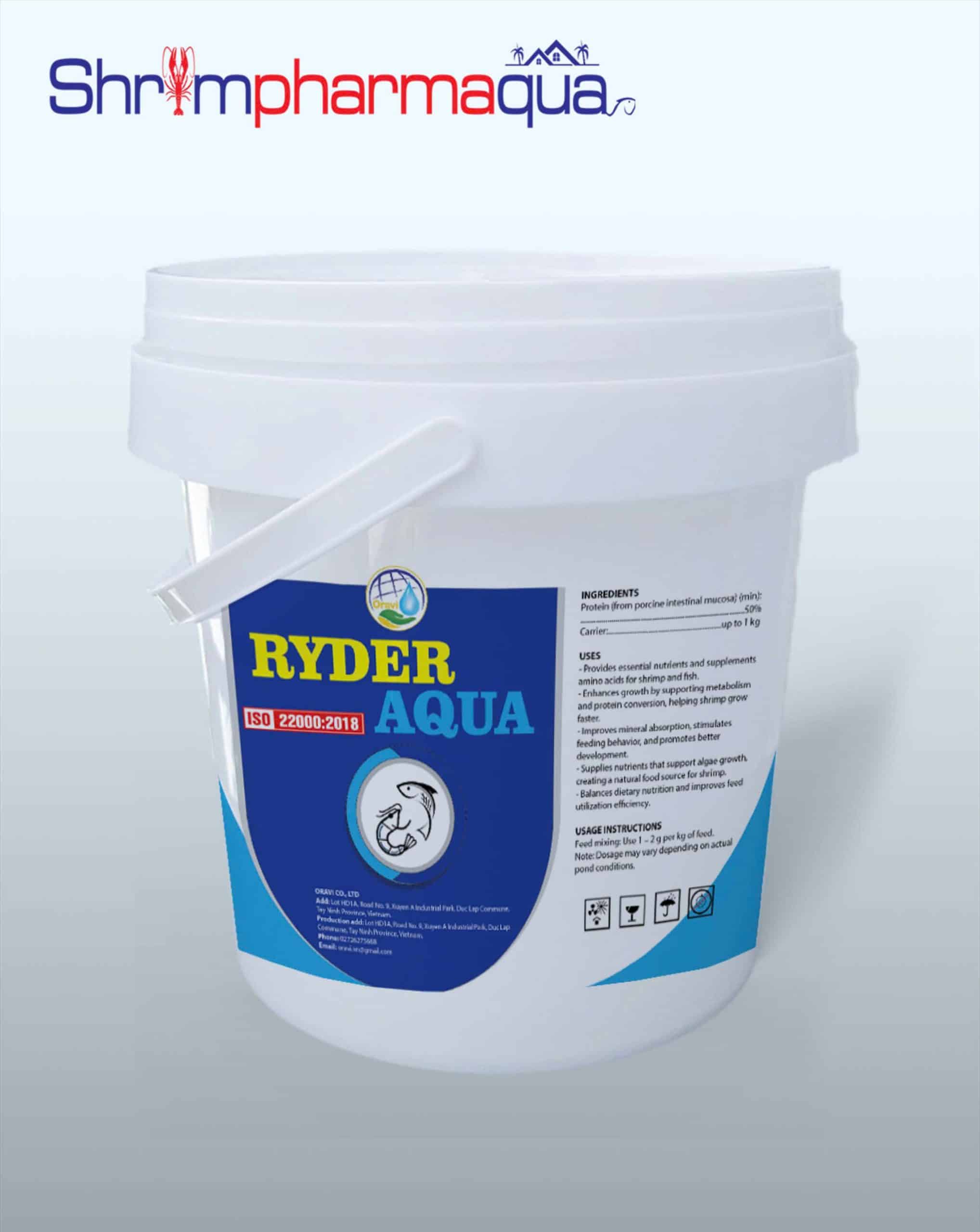 RYDER AQUA - Dinh dưỡng tăng trọng cho tôm cá.