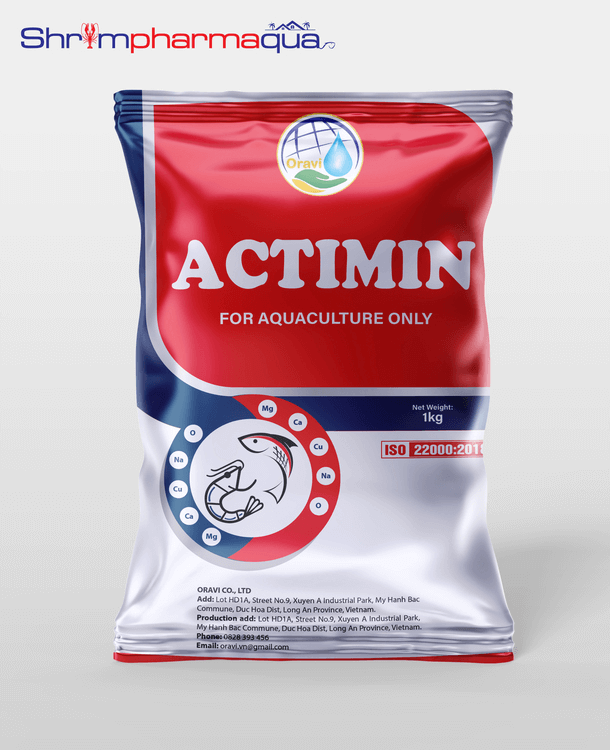 Sản phẩm ACTIMIN bổ sung khoáng chất cho tôm – giúp tôm lột xác nhanh, mau cứng vỏ