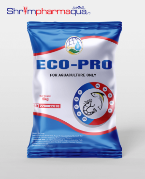 ECO-PRO - Khoáng ngừa cong thân, đục cơ, cứng vỏ nhanh, bổ sung khoáng chất trong ao nuôi.