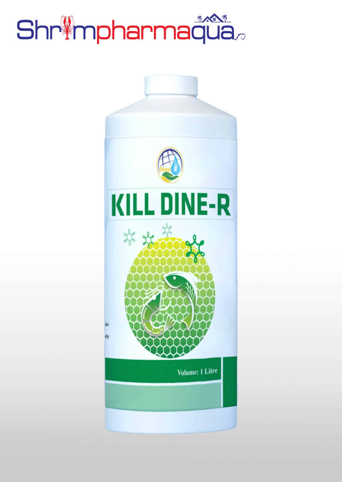 KILL DINE-R - Tiêu diệt vi khuẩn, ngăn ngừa phát sáng, phân trắng, đốm đen trên tôm