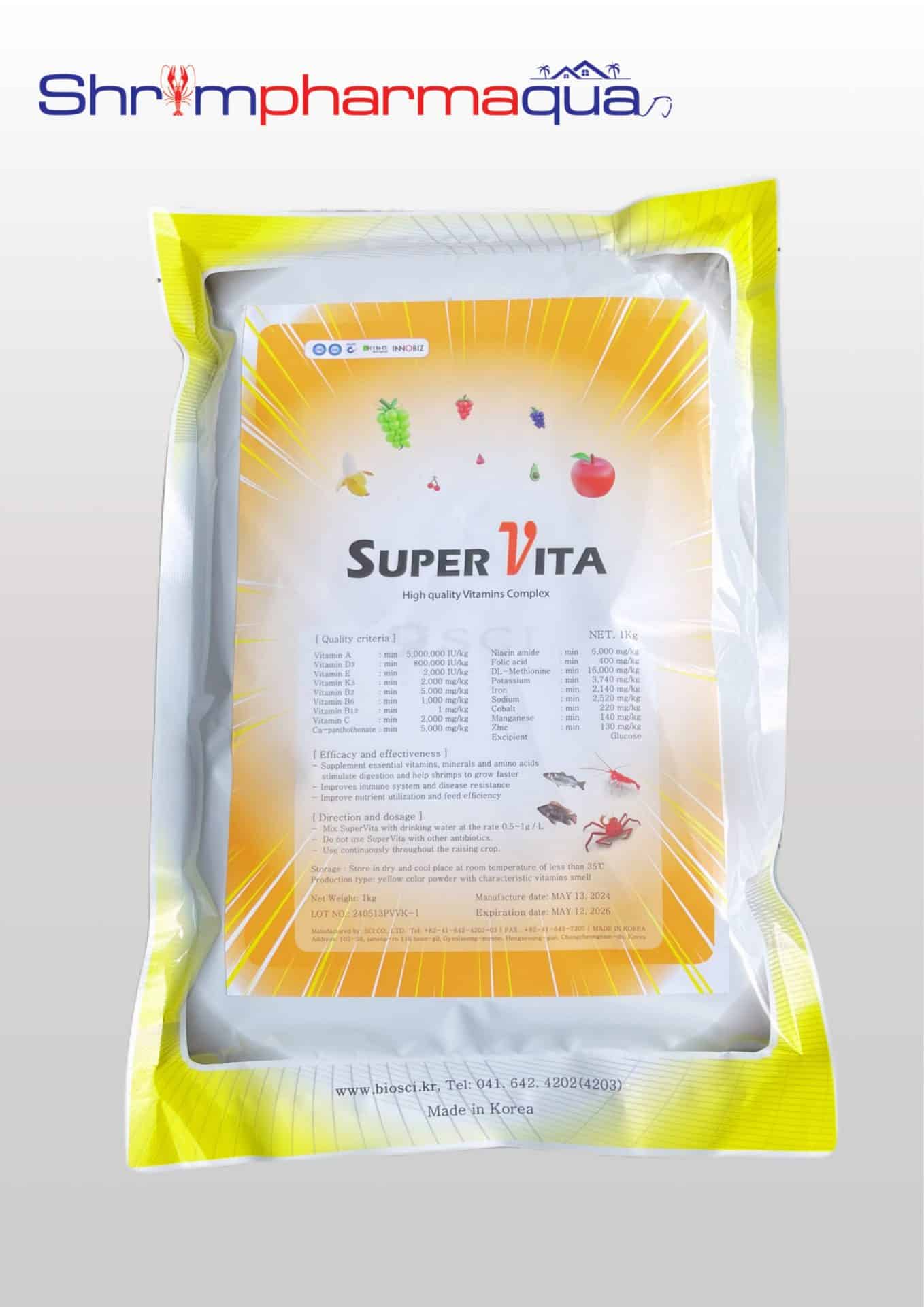 Bổ sung hỗn hợp các vitamin, khoáng chất