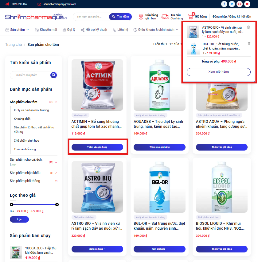 Chọn mua sản phẩm