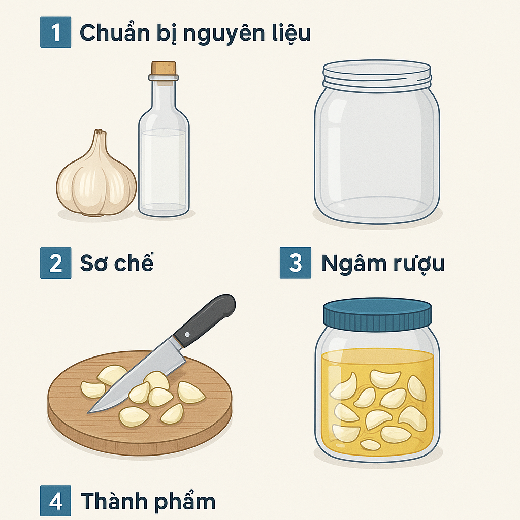 Tỏi Ngâm Rượu cho tôm ăn