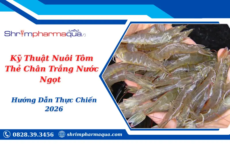 Kỹ Thuật Nuôi Tôm Thẻ Chân Trắng Nước Ngọt - Hướng Dẫn Thực Chiến 2026